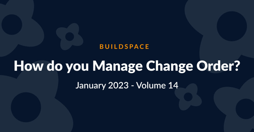 how do you manage change order